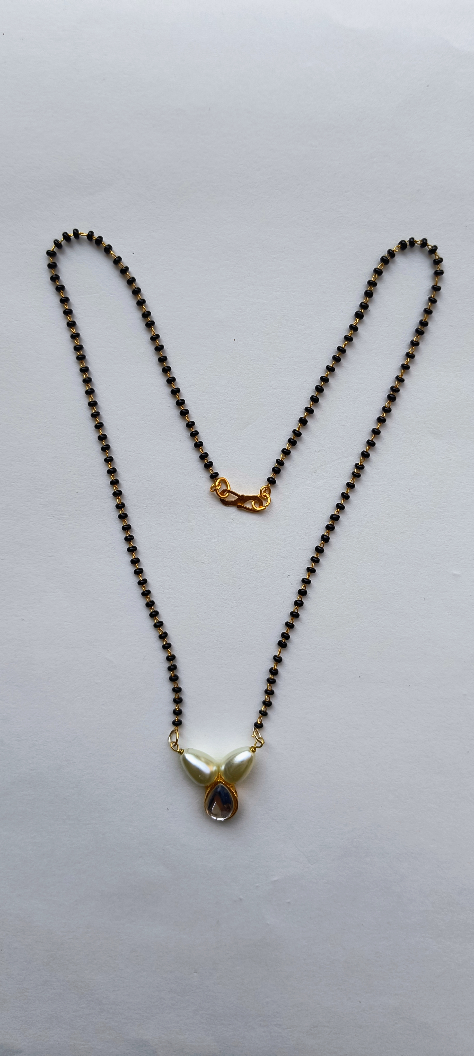 Royal Pearl Kundan Drop Stone Mangalsutra 