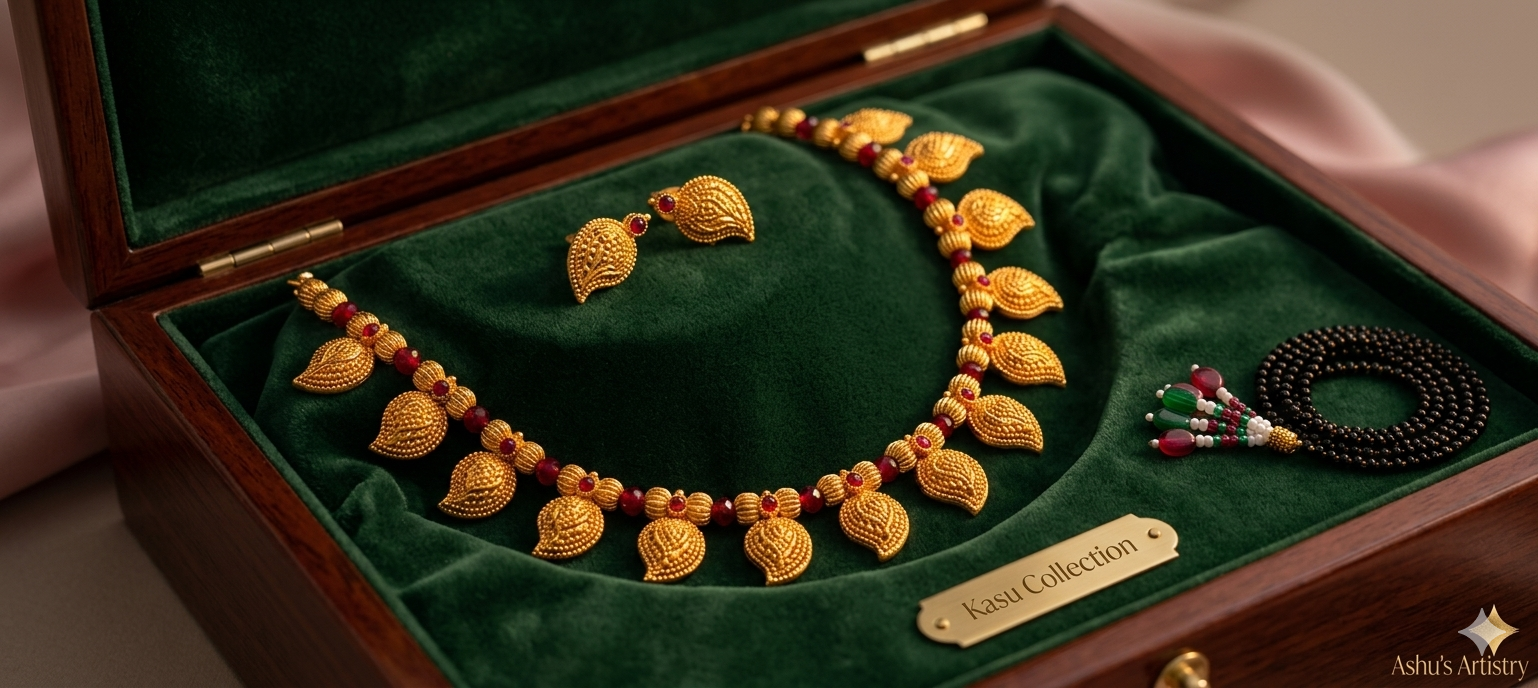 Peshwai Pan Haar- Red Necklace