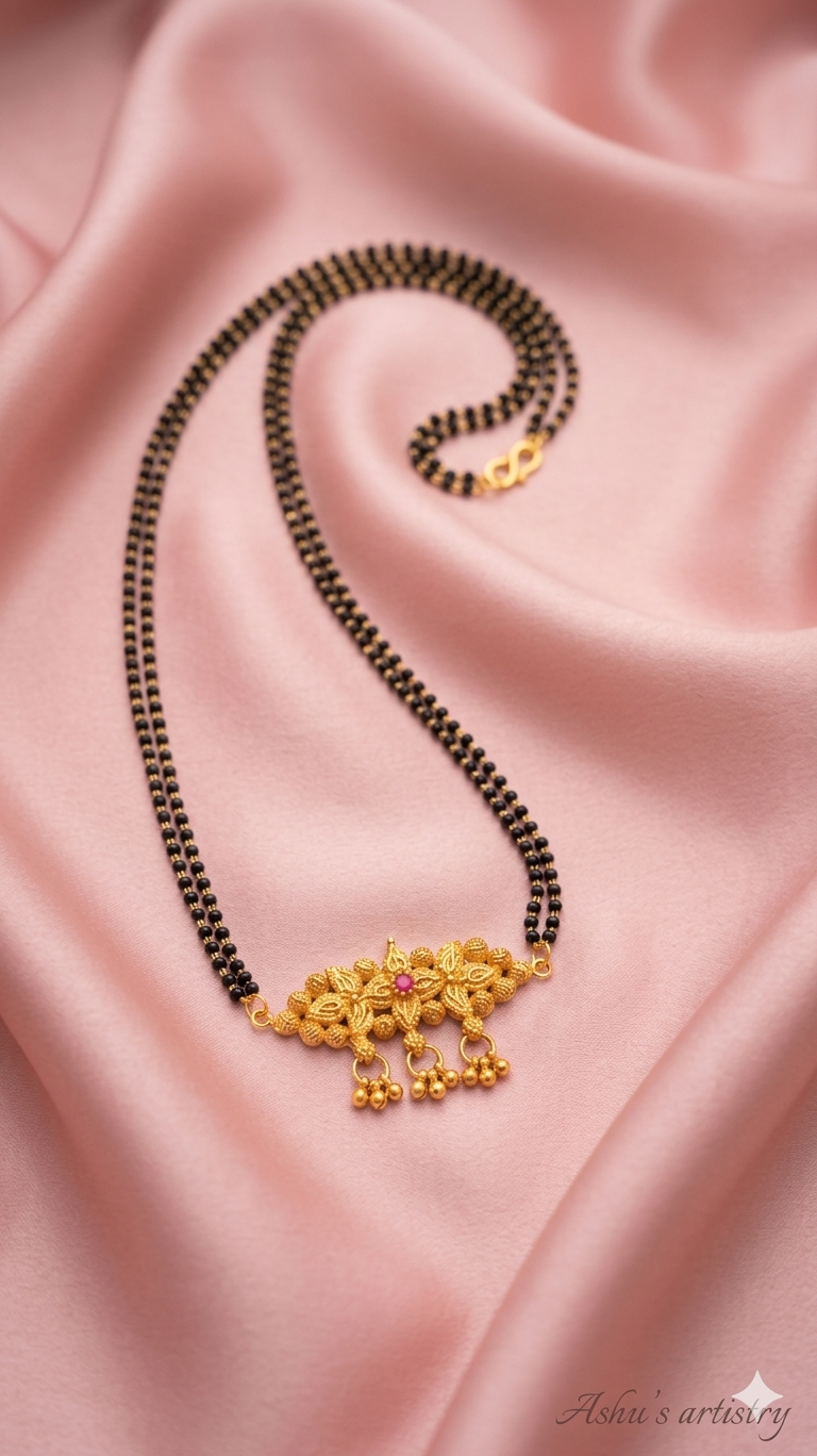 Kanika Floral Drop Mangalsutra