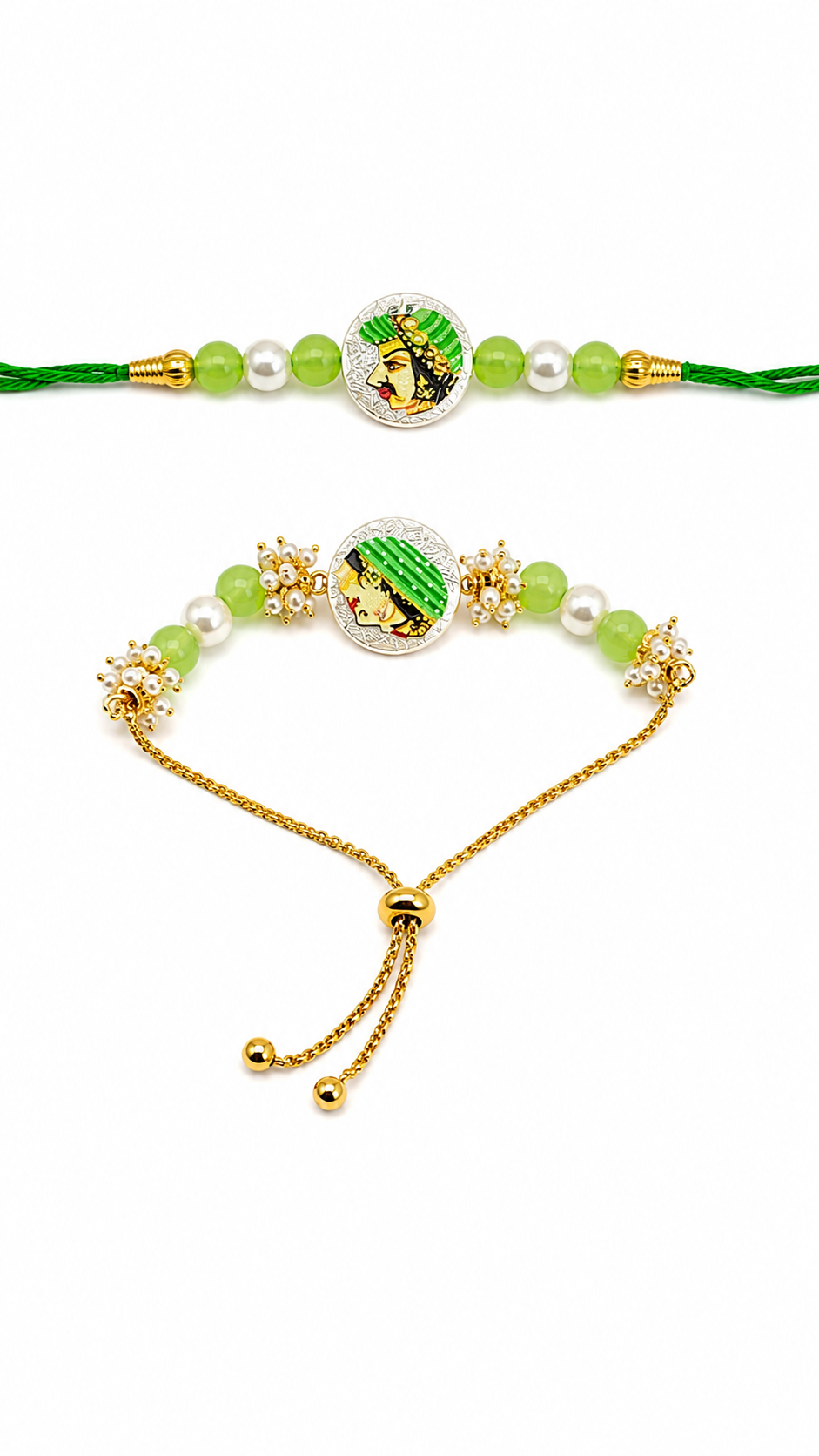 Premium Royal Maharaja Bhai Bhabhi Rakhi Set BB04