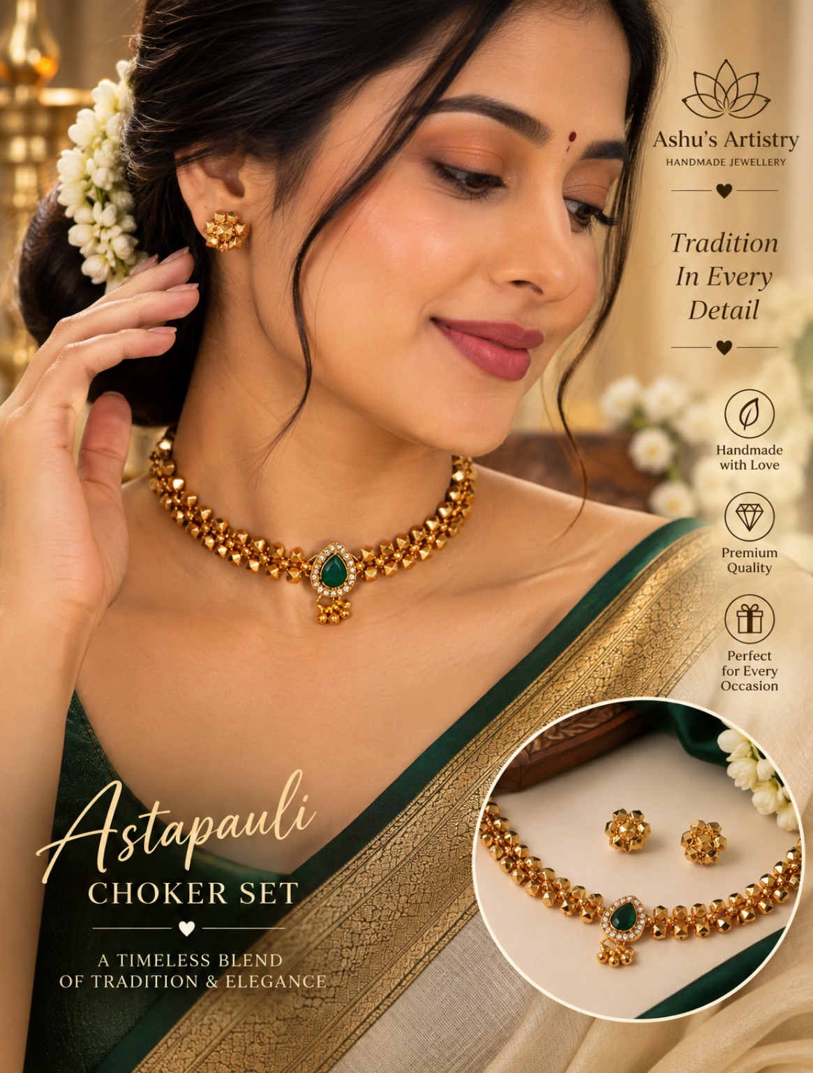 Astapauli Choker Set – Traditional Handmade Jewellery